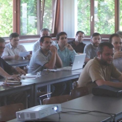 Les participant-e-s (1). Parmi le C.A. de l'ISOC Wallonie, Radu Cotet et Christian Delcourt, au dernier rang à droite.